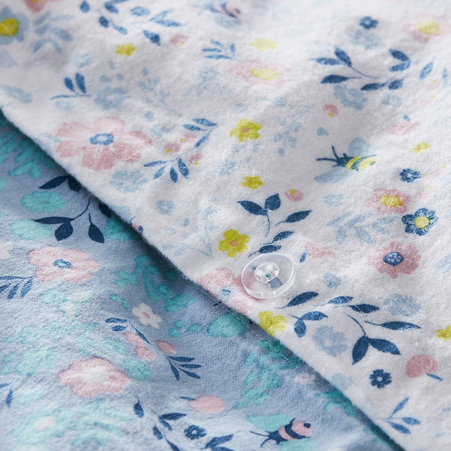 Bee Happy Flannelette Quilt Cover Set Adairs