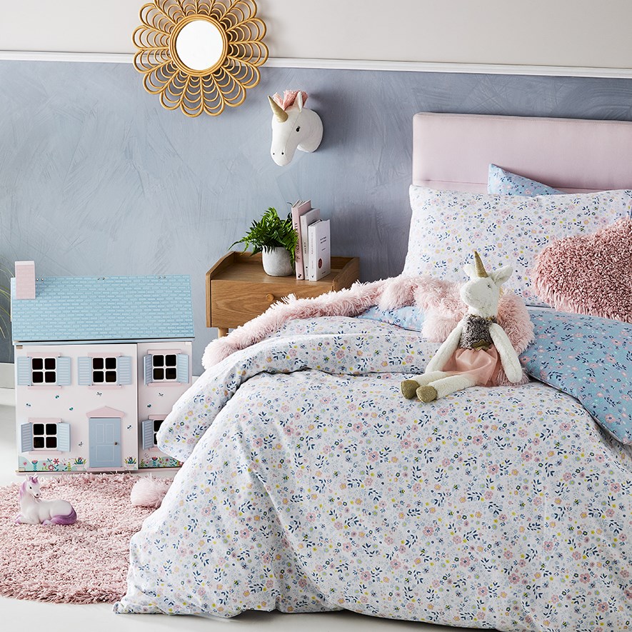 Bee Happy Flannelette Quilt Cover Set Adairs