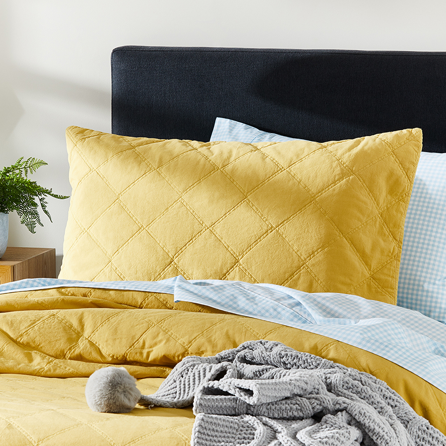 Stonewashed Quilted Meadow Quilt Cover Set Adairs