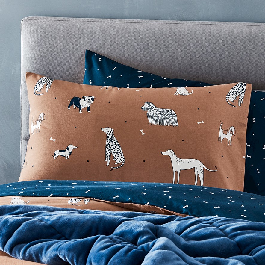Puppy Park Malt Stonewashed Quilt Cover Set Adairs