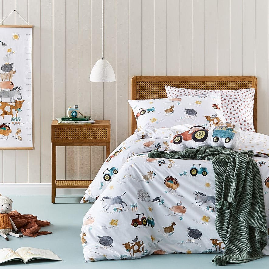 Farmyard cot bedding deals