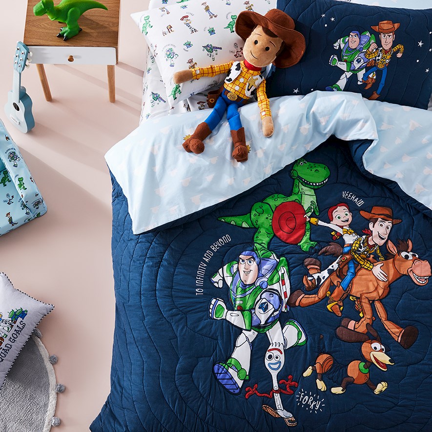 Disney Toy Story On The Run Quilted Quilt Cover Set Adairs