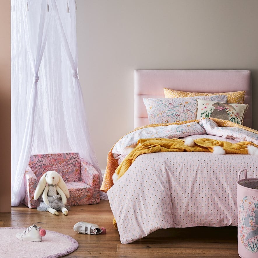 Bunny Meadow Multi Flannelette Quilt Cover Set Adairs