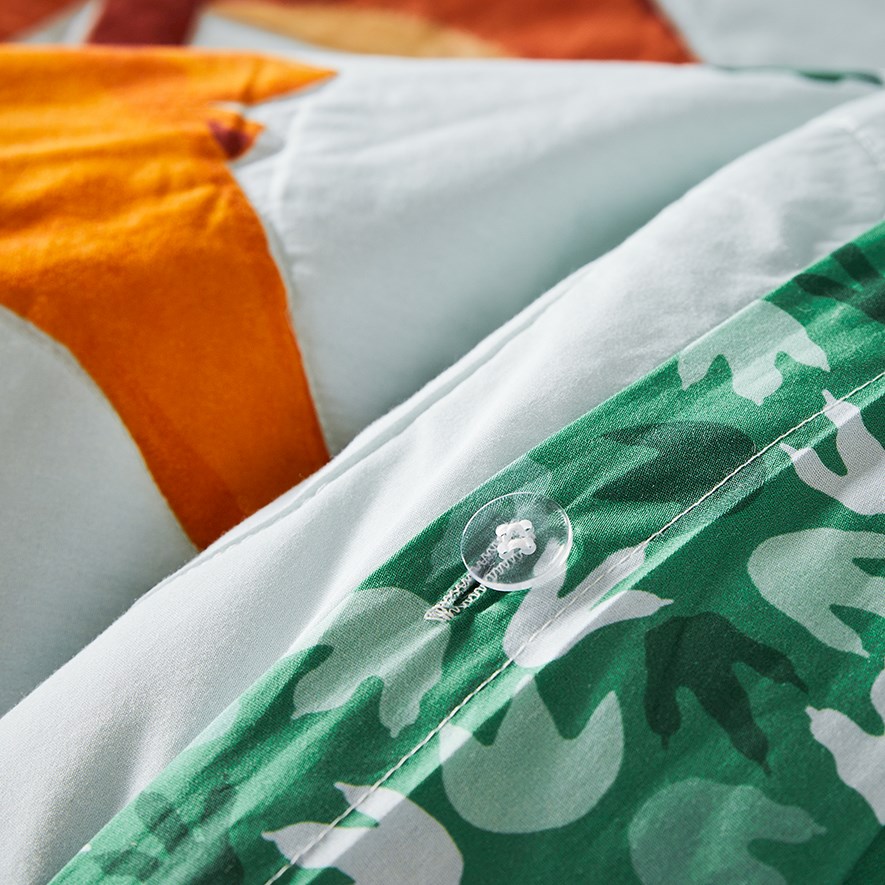 Rawwwsome Quilted Soft Blue Quilt Cover Set Adairs