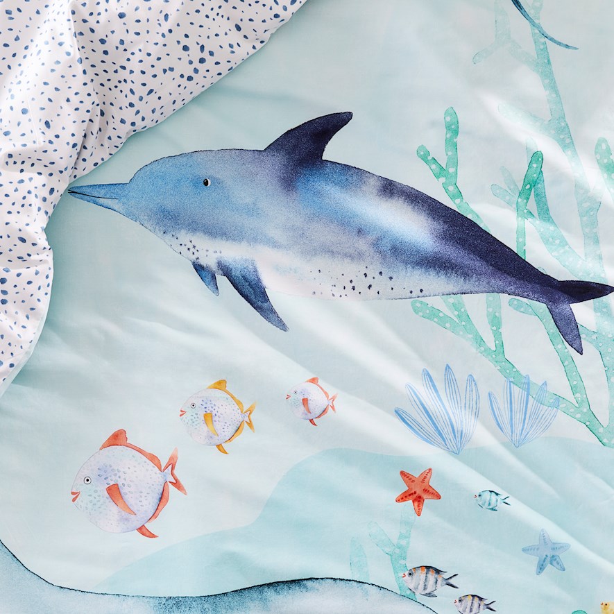 Adairs fish quilt cover sale