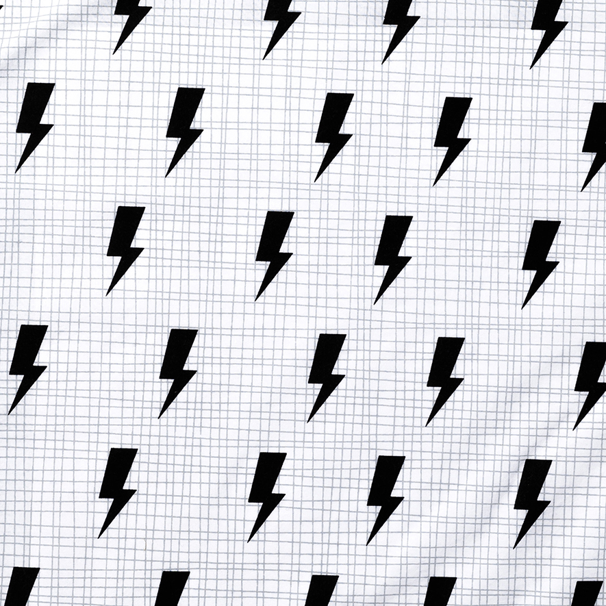 Mix It Up Black Lightning Bolt Sheet Separates Adairs