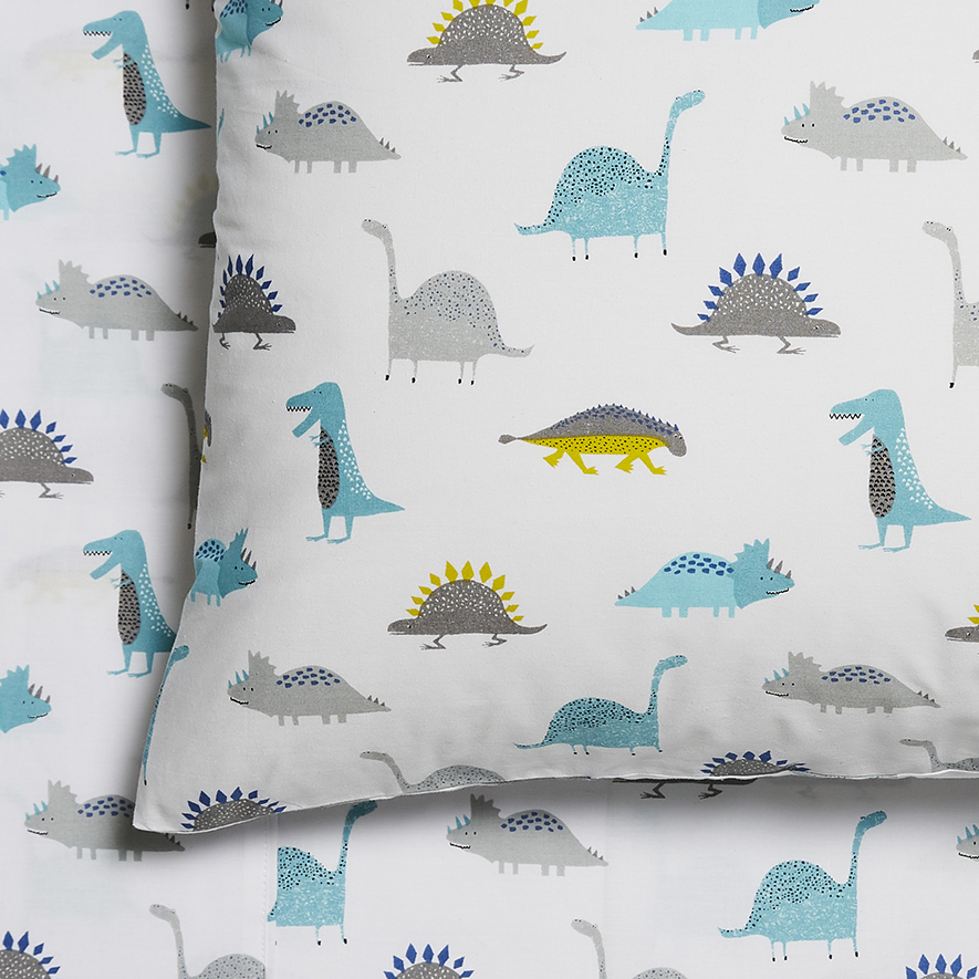 Dinosaur single fitted sheet top