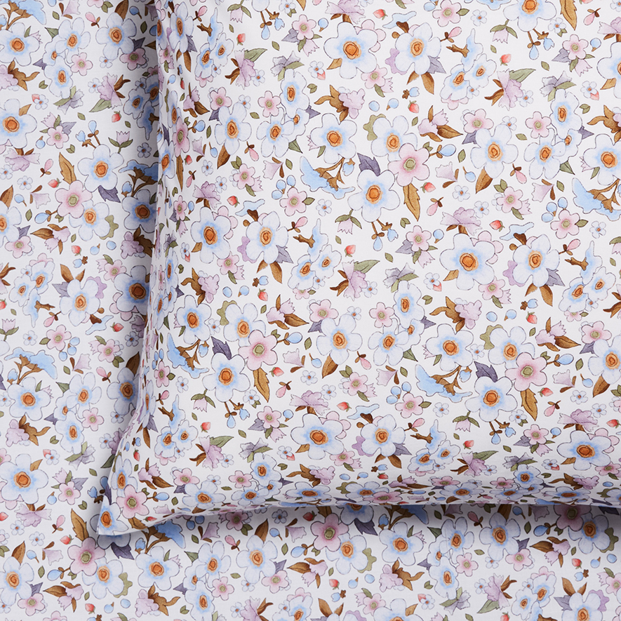 Adairs Kids Fleur Harris Floral Pink Fitted Sheet Set Adairs