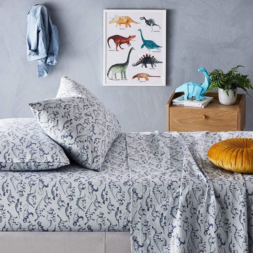Dinosaur new arrivals flannelette sheets