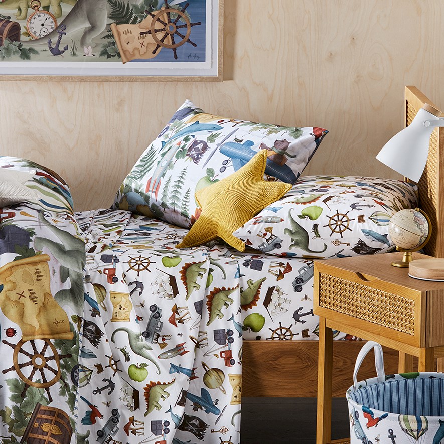 Fleur Harris Mini Adventures Flat Sheets Adairs