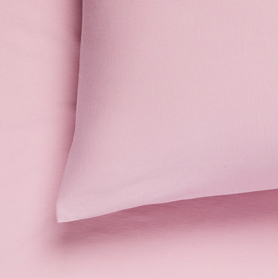 Adairs Kids Cotton Jersey Violet Pink Fitted Sheet Set Bedroom Adairs