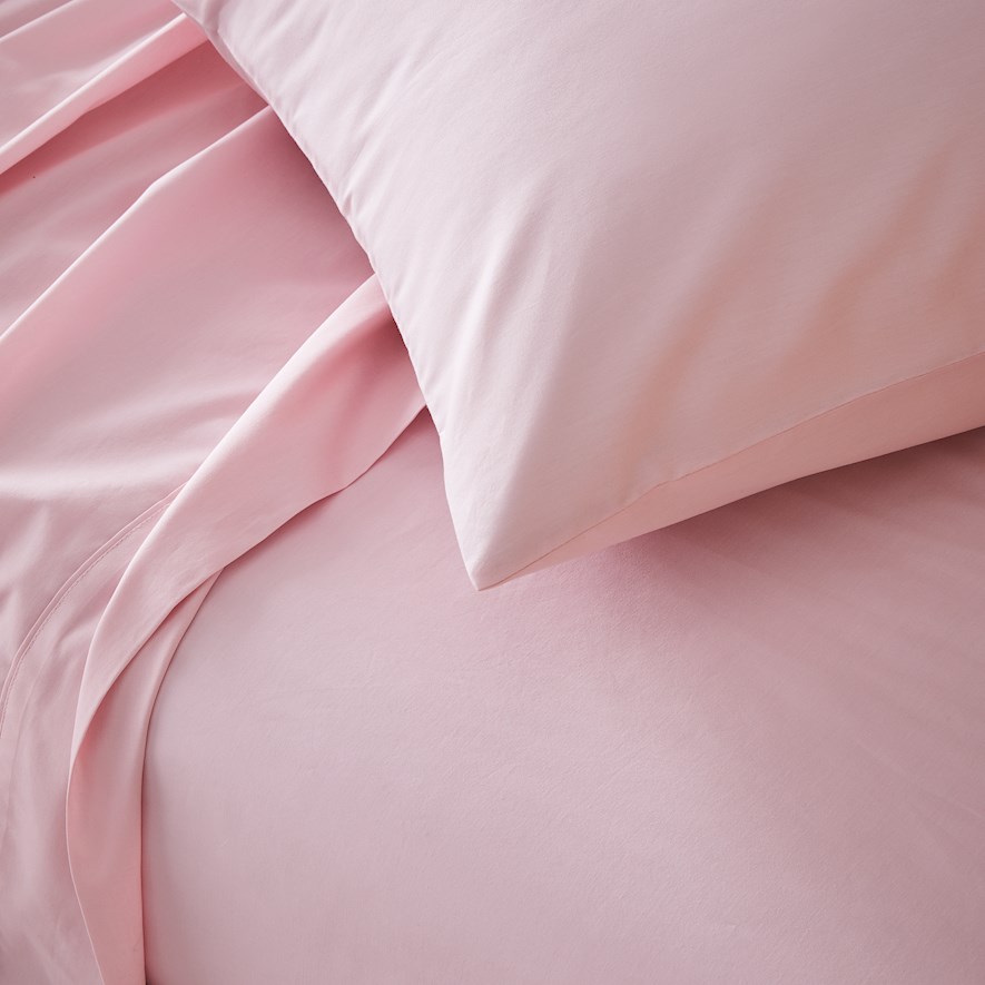 Organic Cotton Pink Sheet Set Adairs