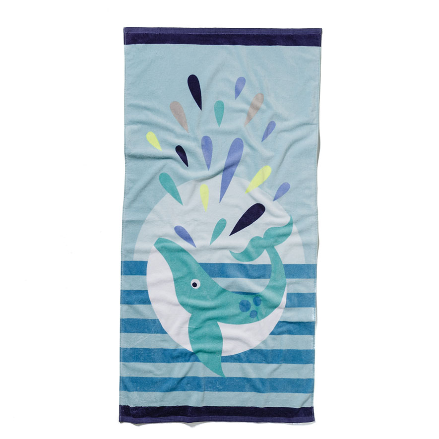 Printed Beach Towels Whale Adairs