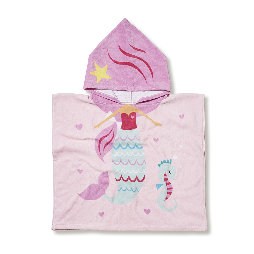 Hooded Mermaid Beach Towel Adairs