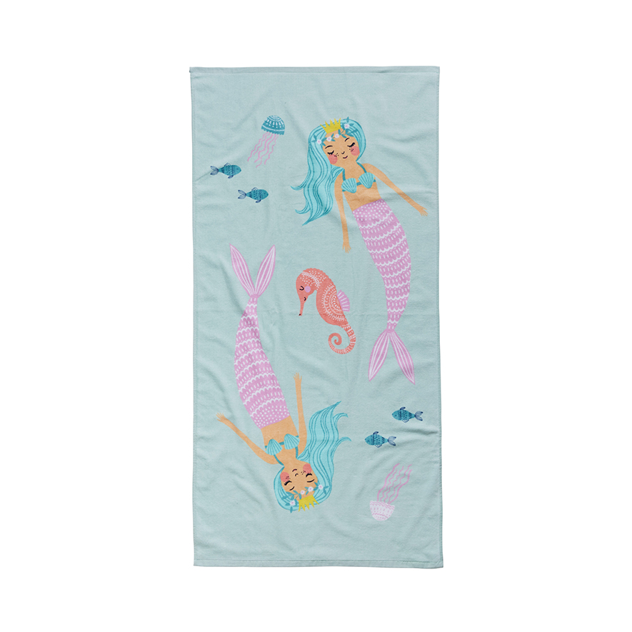Printed Beach Towel Mermaids S18 Adairs