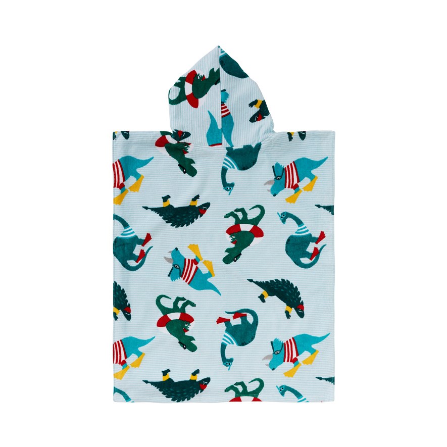 Diving Dinos Hooded Beach Towel Adairs