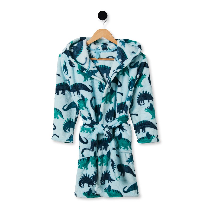 Ultra Soft Kids Dinosaur Bathrobe Adairs