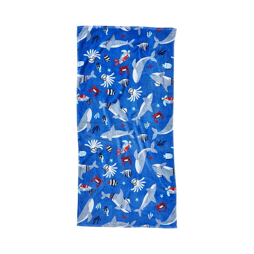 Deep Dive Printed Beach Towel Adairs