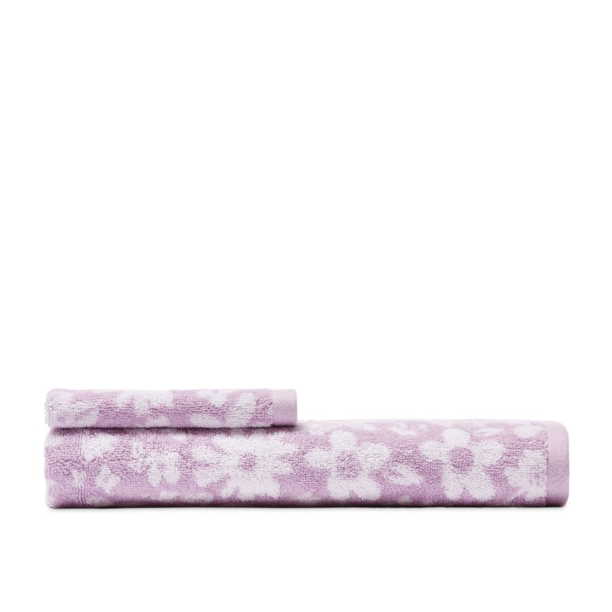 Harmony Floral Lilac Towel Range Adairs