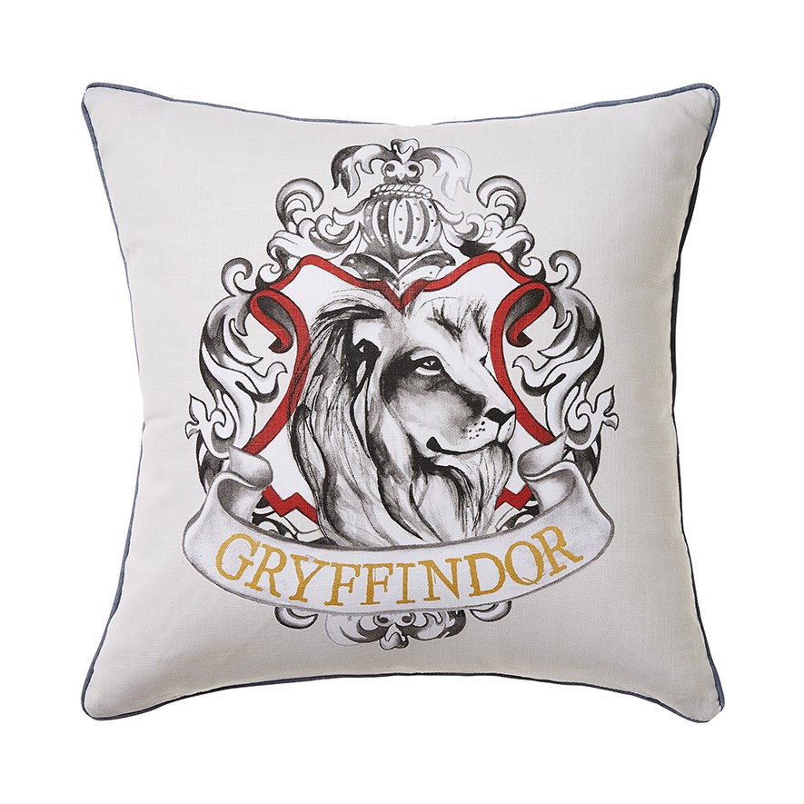 Harry Potter Collection Gryffindor Slate Grey Cushion Adairs