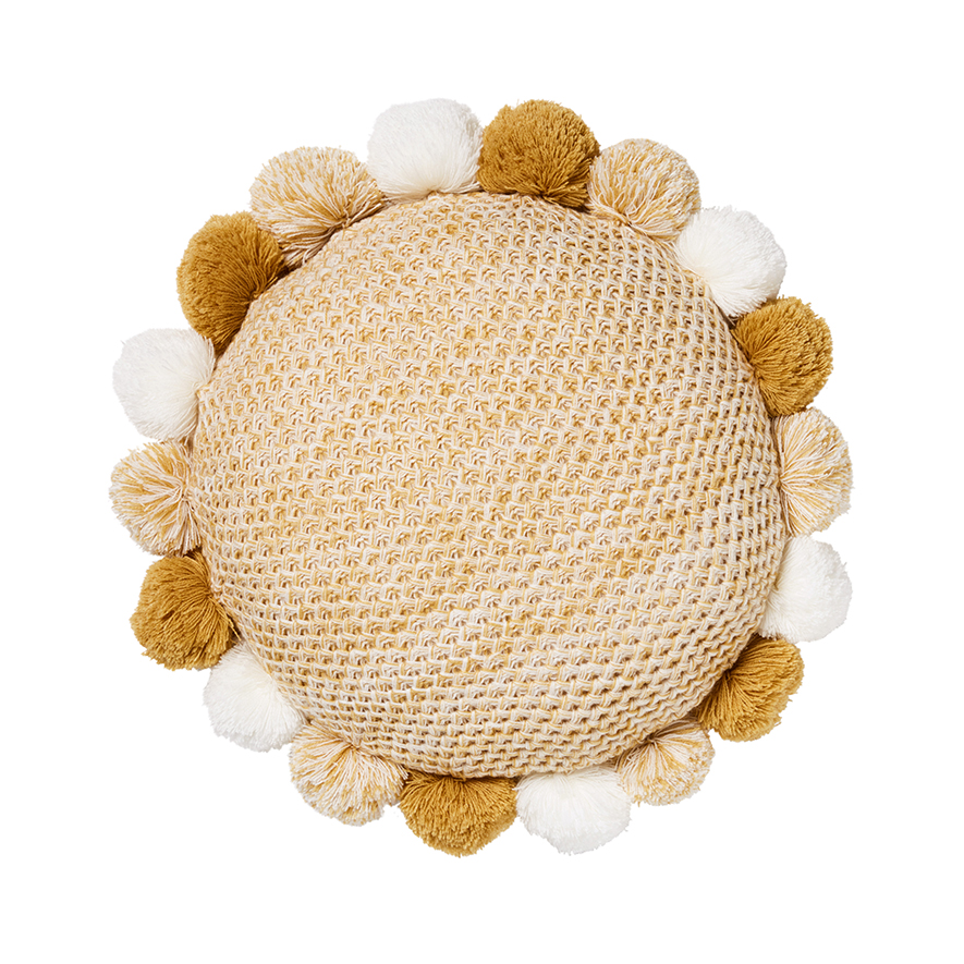 Harper Round Cushion Golden Adairs