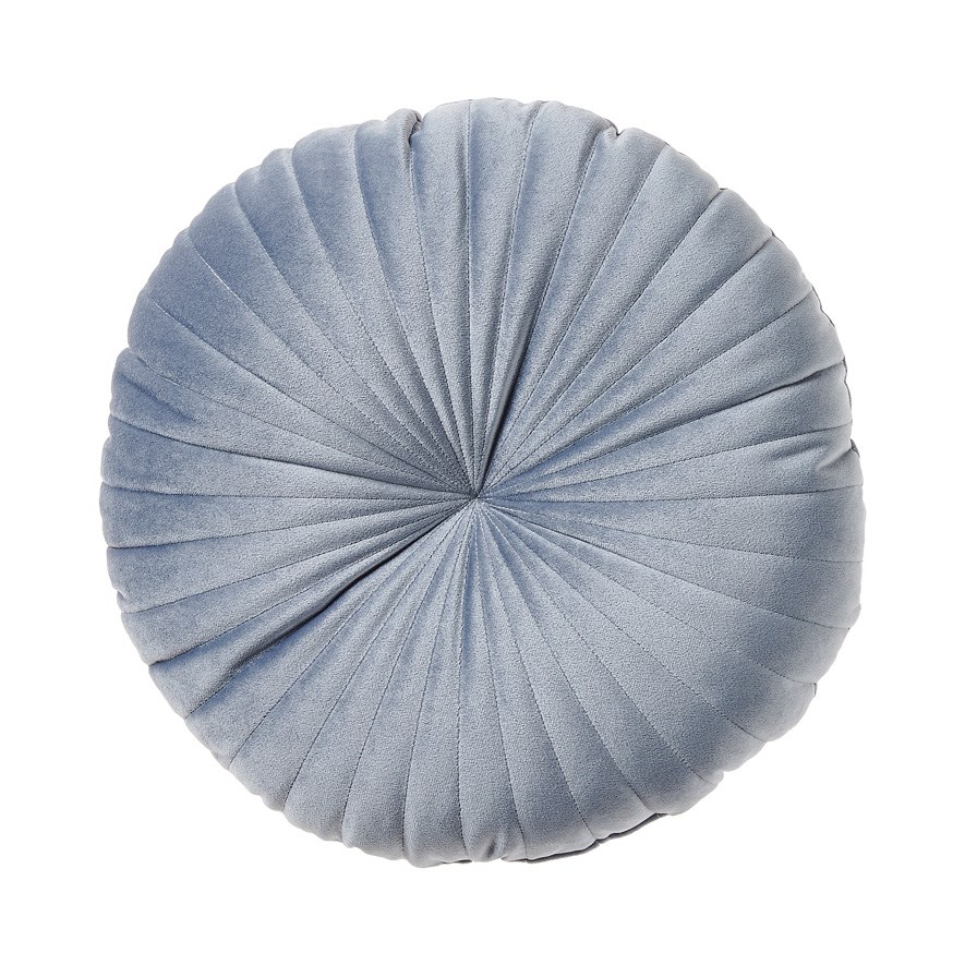 Denim Velvet Novelty Round Cushions Adairs