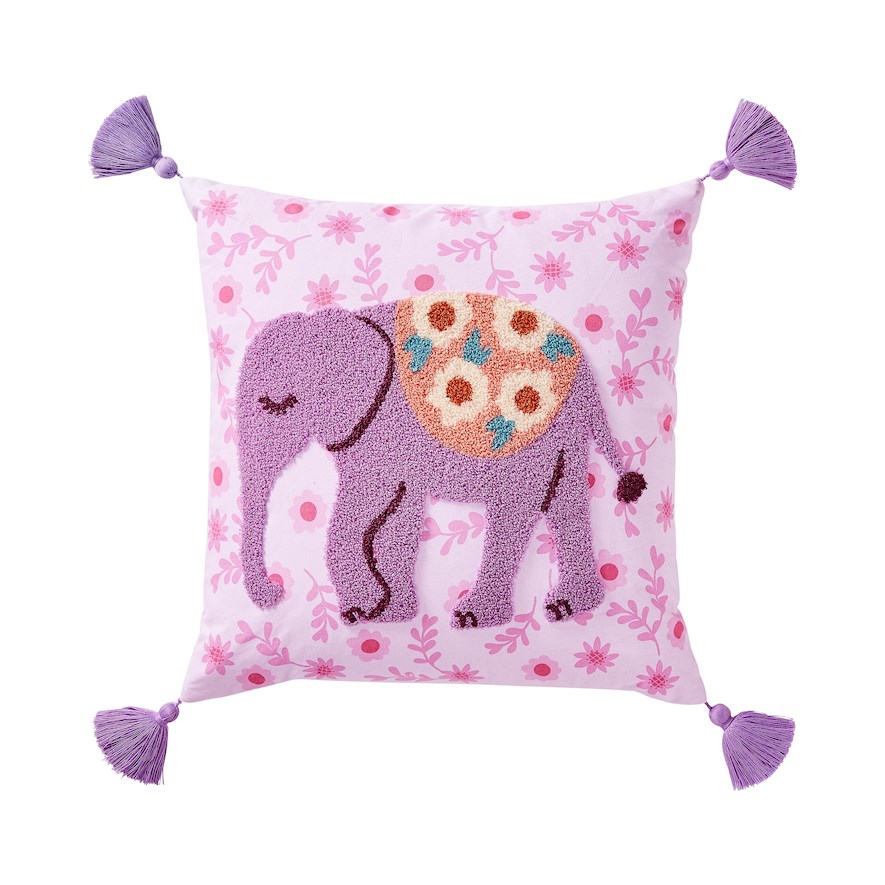 Floral Elephant Classic Cushion Range Adairs