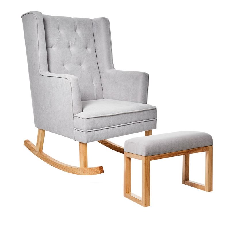 Hampton Rocking Chair & Foot Stool Set   Set of 2
