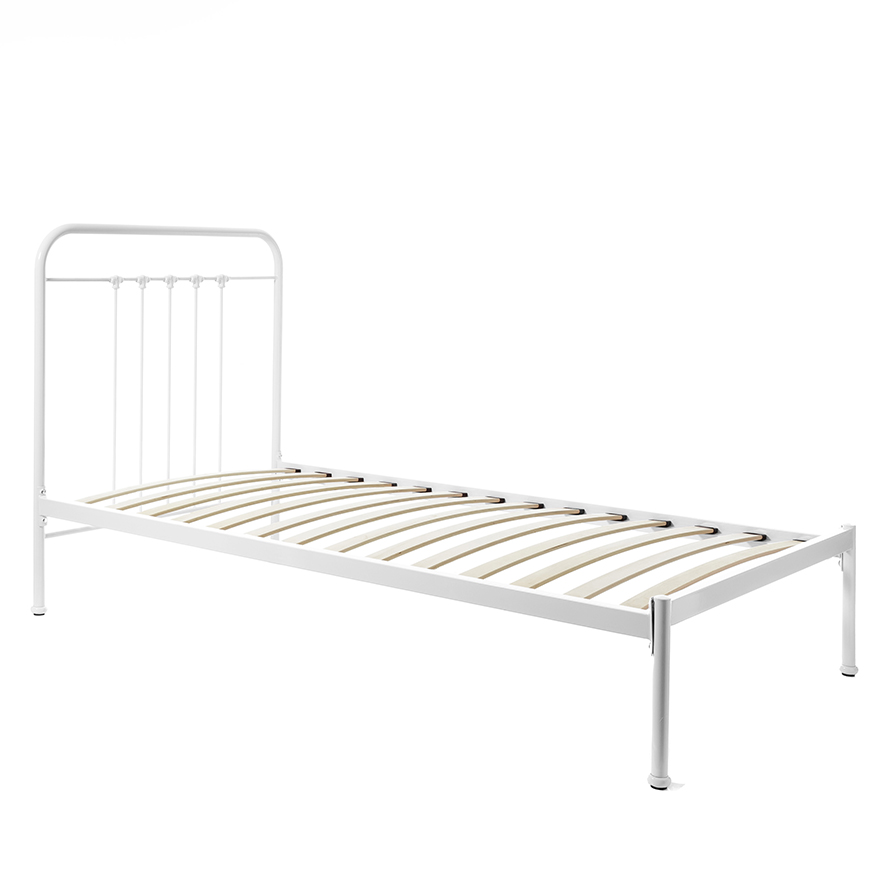 Vintage Iron Bed Single White Adairs
