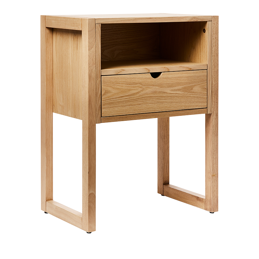 Max Furniture Collection Natural Bedside Table Adairs