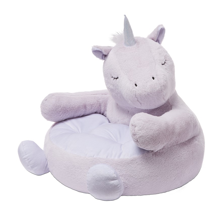Adairs Kids Animal Lilac Unicorn Cuddle Chair Adairs