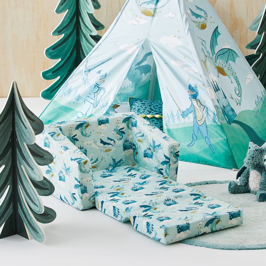 Adairs Kids Dragons Tales Flip Out Sofa Adairs