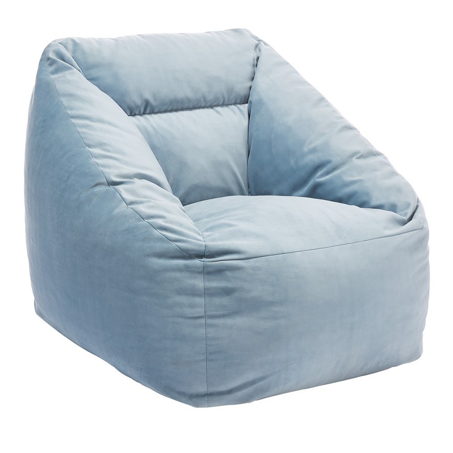 Lounge Chair Blue Velvet Adairs