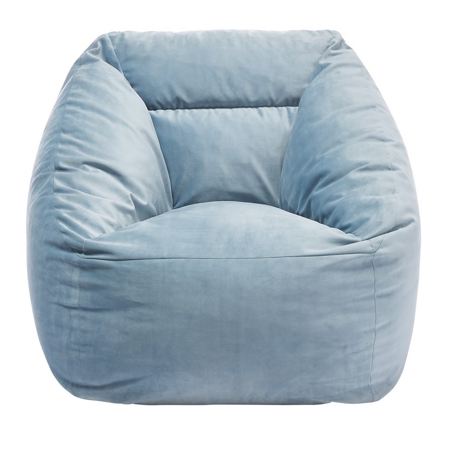 Lounge Chair Blue Velvet Adairs