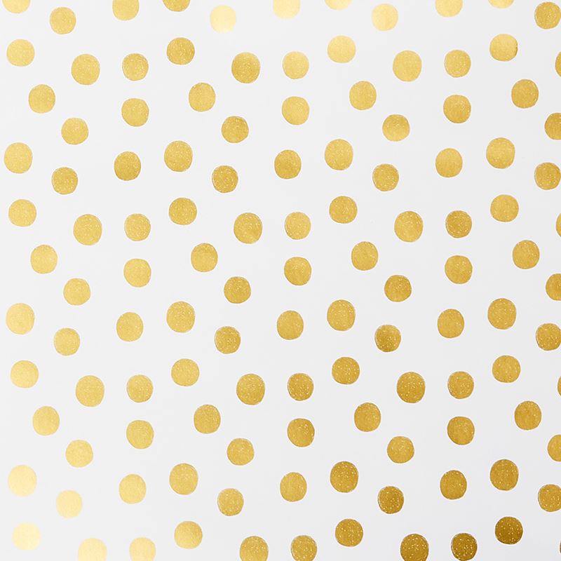 Christmas Wrapping Paper Gold Spots