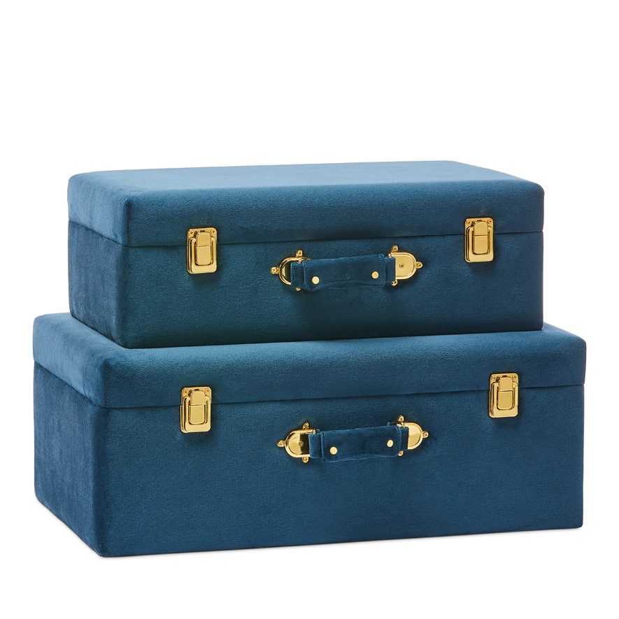 Keepsake Suitcase Blue Set of 2 Adairs