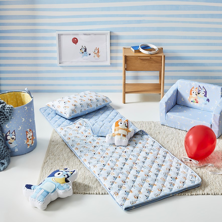 Adairs Kids Bluey & Bingo Sleeping Bag Adairs