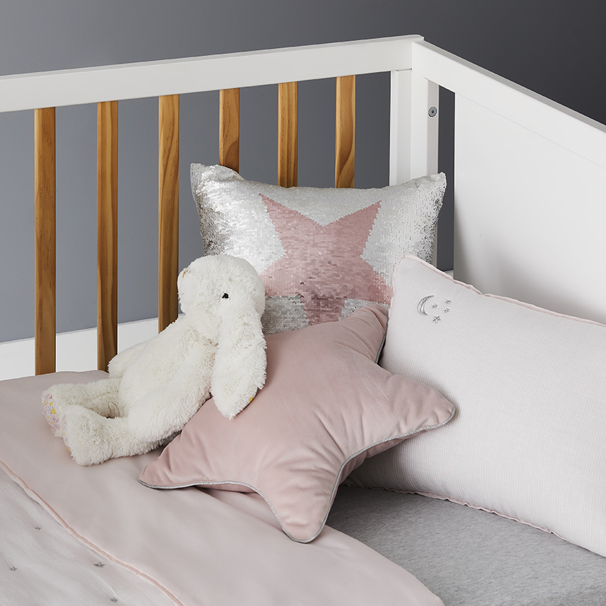 Little Dreamer Cot Coverlet Set Pink Adairs