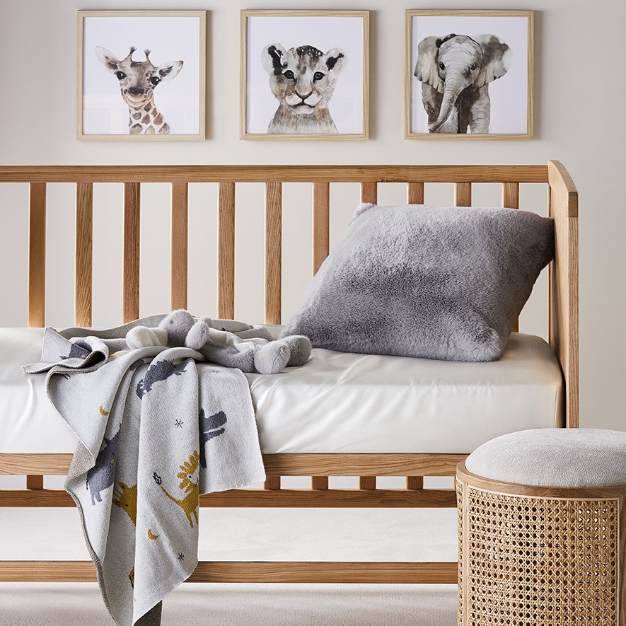 Pure Silk Baby Antique White Cot Fitted Sheets Adairs