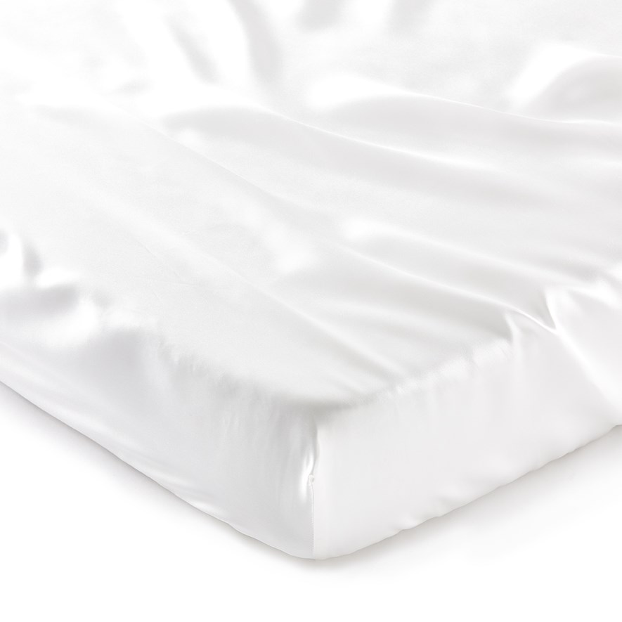 Pure Silk Baby Antique White Cot Fitted Sheets Adairs