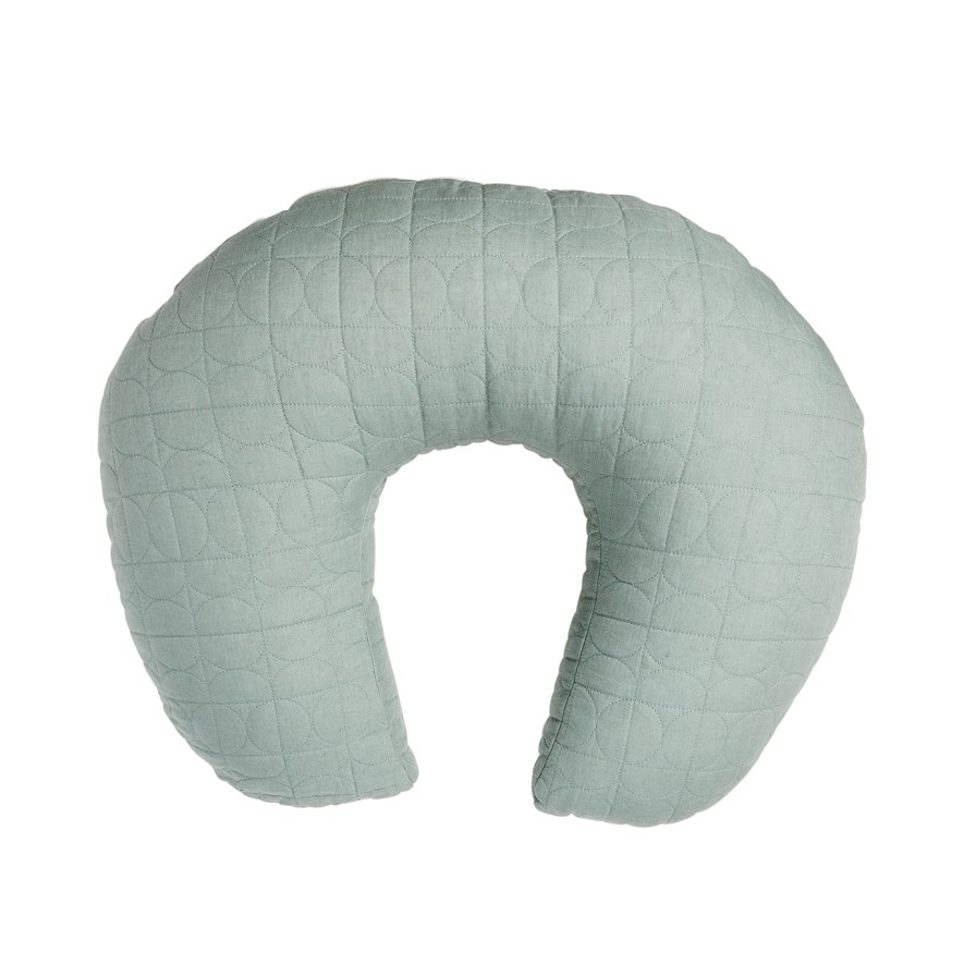 Adairs Kids Vintage Washed Linen Eucalyptus Nursing Pillow Adairs