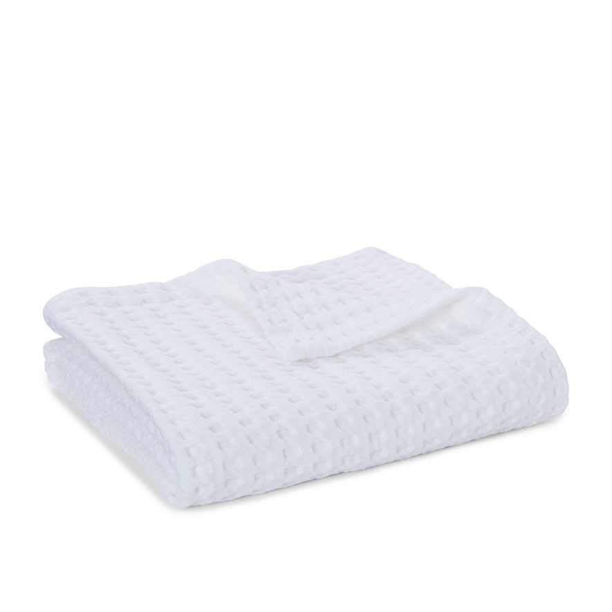 Waffle Turkish Cotton Snow Baby Blanket Adairs