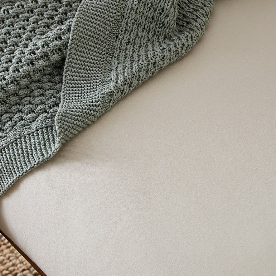 Cotton Jersey Baby Fitted Natural Sheet Set 2 Pack Adairs