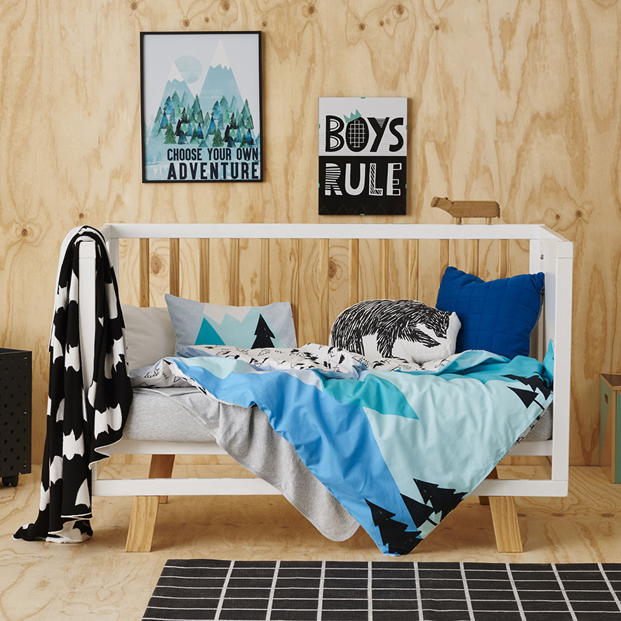 Summer Hike Cot Quilt Cover Set Adairs