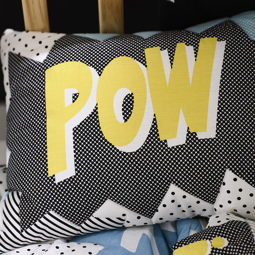 Kaboom Cot Quilt Cover Set Adairs