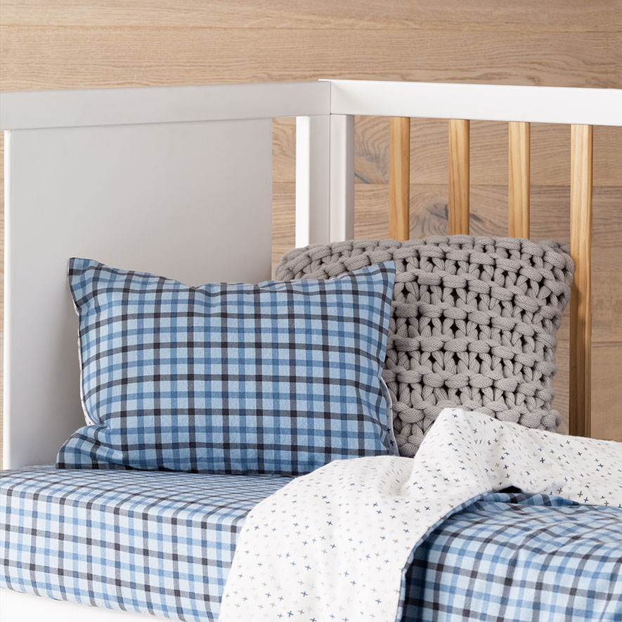 Harvard Flannelette Cot Quilt Cover Set Adairs