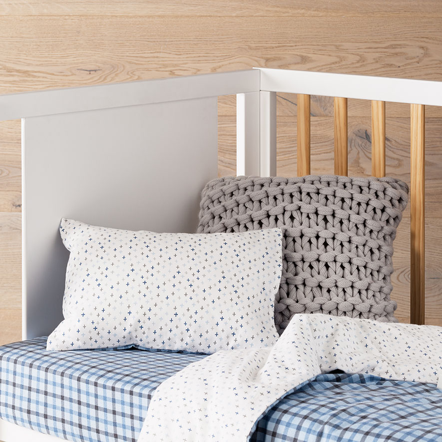 Harvard Flannelette Cot Quilt Cover Set Adairs