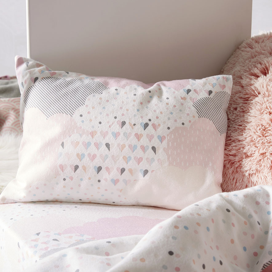 Dream Cloud Flannelette Cot Quilt Cover Set Adairs