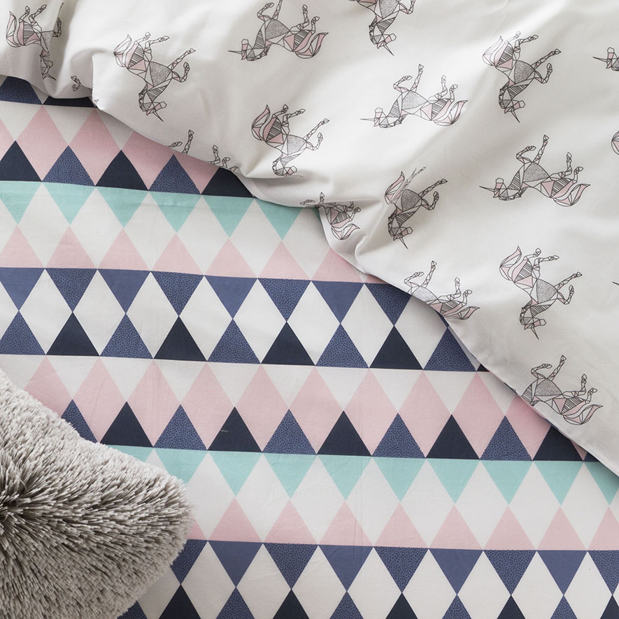 Unicorn Play Cot Quilt Cover Set Adairs