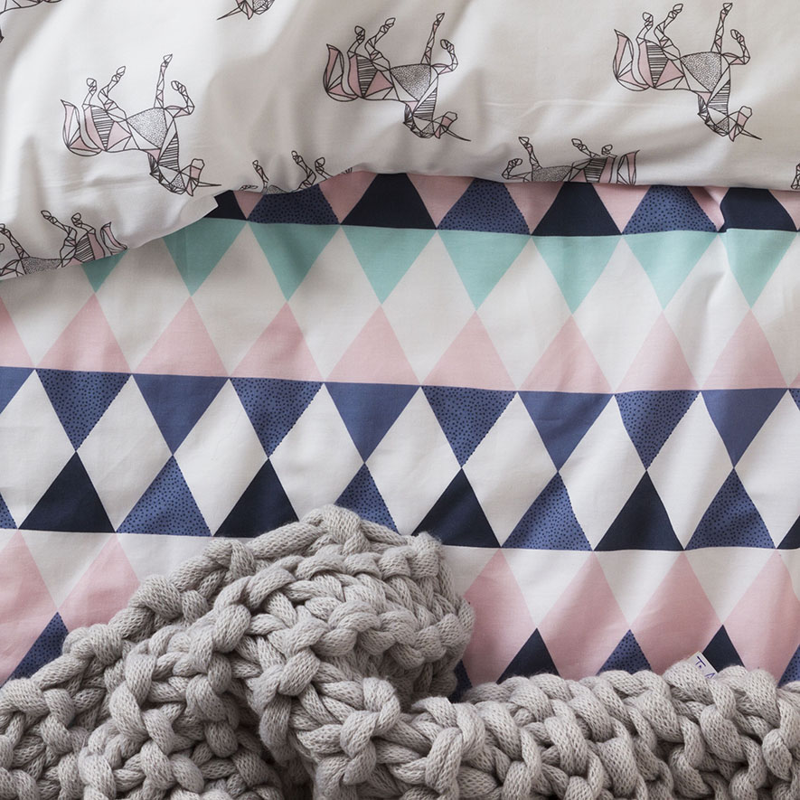 Unicorn Play Cot Quilt Cover Set Adairs